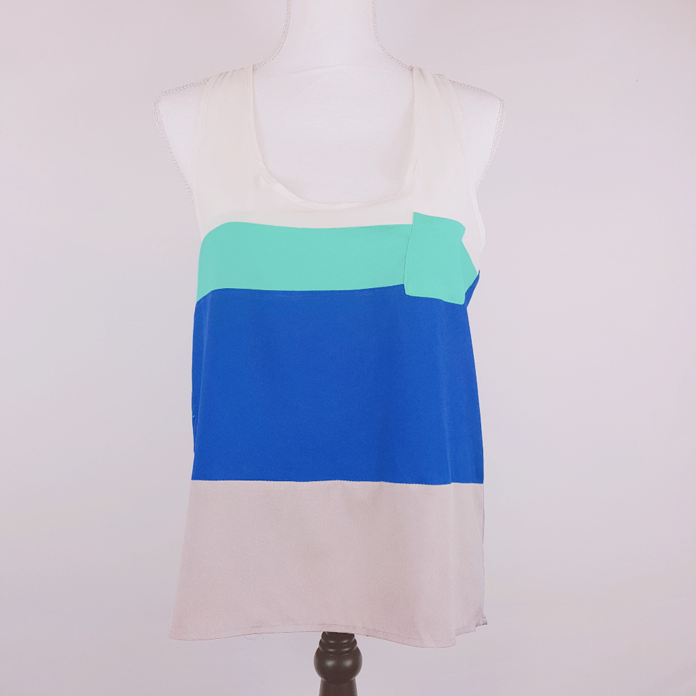 Racerback colorblock tank top